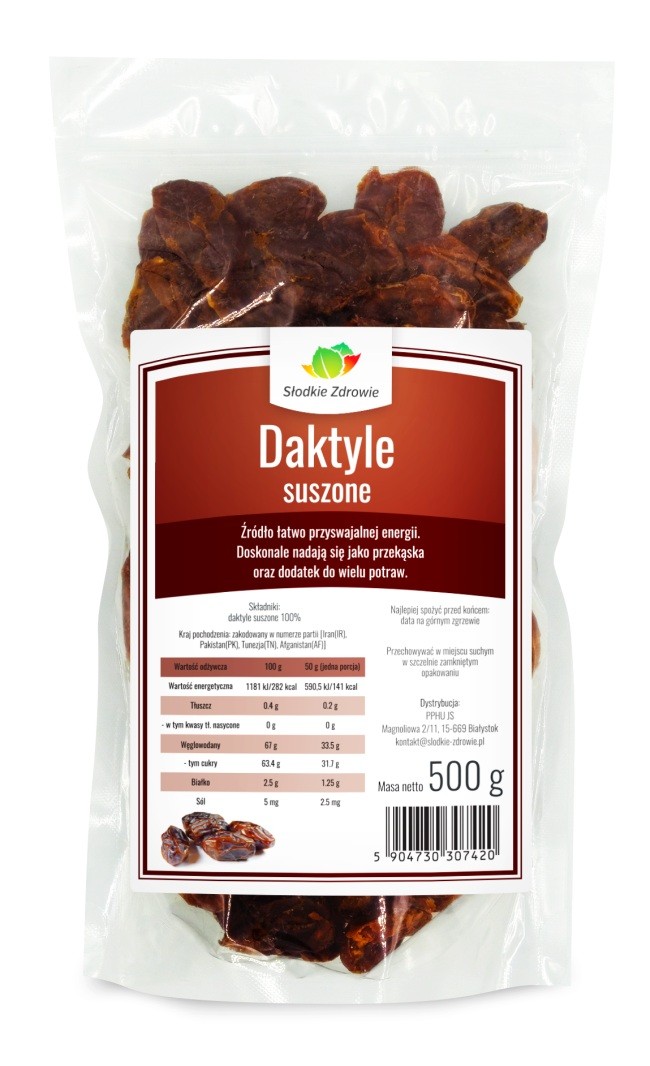 Daktyle suszone - bez pestek - 500g